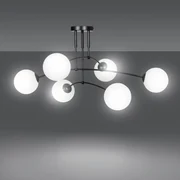 Lampadario a sospensione PREGOS 6 BLACK Colore del corpo Nero