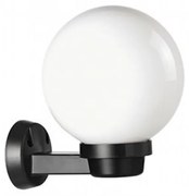 Applique Da Esterno Contemporanea Globo Termoplastica E Nero 1 Luce E27