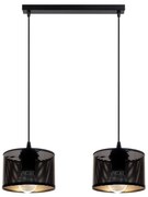 Lampadario a sospensione con filo ALDO 2xE27/60W/230V nero