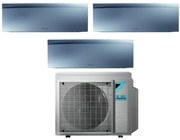 Climatizzatore Condizionatore Daikin Bluevolution Trial Split Inverter serie EMURA SILVER III 7+9+9 con 3MXM52N R-32 Wi-Fi Integrato 7000+9000+9000