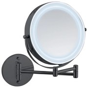 Specchio per make-up con illuminazione/con ingrandimento (con ingrandimento 5x) ø 25,5 cm Lumi – Wenko