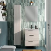 Mobile da bagno sotto lavabo SENSEA Jnka legno larice bianco L 60 x H 72 x P 45 cm 3 cassetti, lavabo non incluso