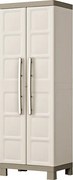 Armadio Portascope da Esterno 4 Ripiani 65x45x182H cm in Plastica Keter Excellence Beige/Tortora...