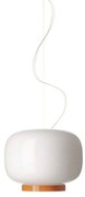 Foscarini - Chouchin 1 Reverse Lampada LED a Sospensione Dimmerabile White/Orange Foscarin