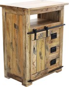 BEILY - mobiletto legno di mango 3 cassetti