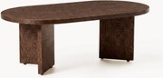 Tavolino ovale in legno Toni