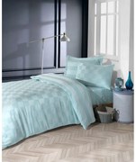 Biancheria da letto color menta in tessuto damascato per letto singolo 140x200 cm Kareli – Mijolnir