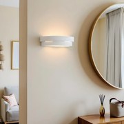 Applique da Parete in Gesso-Ceramico ATENA E27 Pitturabile da interno