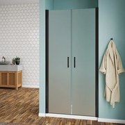 Porta saloon in vetro temperato opaco 6mm Linea Eny Black: 78-80x190 cm