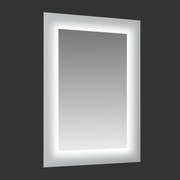 Specchio con illuminazione integrata bagno rettangolare elegant H 90 x P 6 cm