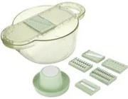 Mandolina 6 lame intercambaibili verde con contenitore