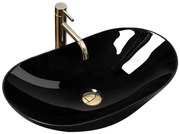 Lavabo da appoggio in ceramica Royal 60 Black