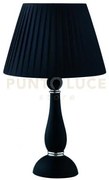 Lume alfiere nero e cromo 1 luce attacco e14 32x54cm