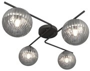 Plafoniera VESPA 4xE14/10W/230V nero/grigio