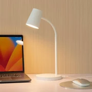 Lindby lampada LED da tavolo Ailina, altezza 36 cm, bianca, dimmerabile