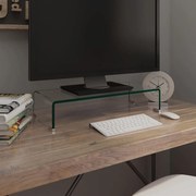 Mobile/rialzo porta tv in vetro trasparente 60x25x11 cm