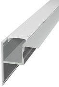 Profilo in Alluminio Angolare da Incasso per Cartongesso da 1m e 2m Variante Lunghezza 2 Metri