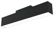 Lampada Per Binario Moderno Alluminio Nero Luce Calda 12W