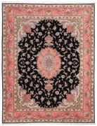 Tabriz Tappeto persiano 260 x 200 Nero (Iran) Annodato A Mano