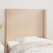 Testiera Ad Orecchio Cappuccino 103x23x118/128 Cm İn Similpelle /