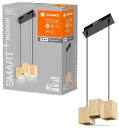 Ledvance - Lampadario LED dimmerabile su filo DECOR WOOD 3xLED/7W/230V Wi-Fi