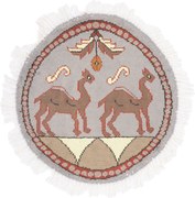 Agra Tappeto 50x50 (Indian) Annodato A Mano