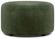 Pouf in velluto verde , ø 68 cm Debbie - Mazzini Sofas