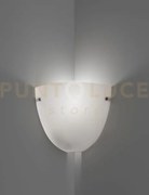 Corner applique a parete bianco satinato 1 luce attacco e27