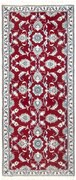 Nain Tappeto 80 x 190 Rosso (Iran) Annodato A Mano