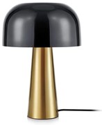 Lampada da tavolo in rame con paralume nero Blanca - Markslöjd