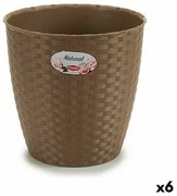 Vaso Stefanplast Marrone Plastica 24 x 22,5 x 24 cm (6 Unità)