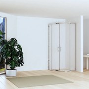Kamalu - Box doccia 80x80cm semicircolare altezza ridotta 170 cm | CHIARA CURV-R