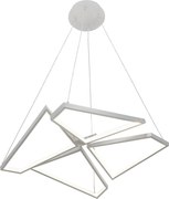 Lampadario LED moderno Carolina grigio Ø50cm, luce con 3 temperature di colore 2800 lumen, NOVECENTO