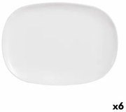 Teglia da Cucina Luminarc Sweet Line Rettangolare Bianco Vetro 35 x 24 cm (6 Unità)