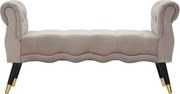 Panchina grigio tortora con rivestimento in velluto Paris – Mauro Ferretti