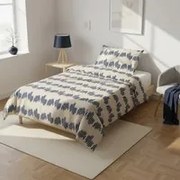 Parure copripiumino singolo geometrico blu