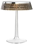 Flos Bon Jour Lampada Da Tavolo 41 cm a luce diffusa cromo con corona Fume