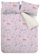 Set copripiumino e federa lavanda per letto singolo 135x200 cm Enchanted Twilight Animals – Catherine Lansfield