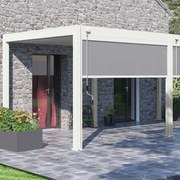 Tenda laterale manuale 3M per pergole Ombréa S2 - Bianco