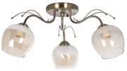 Lampadario fisso 3xE27/60W/230V ottone