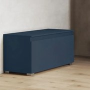 Cassa Panca con cassettone in legno 81 cm Blu Opaco