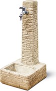 Fontana da Giardino Senza Rubinetto in Cemento Granulato di Marmo Clanezzo Nocciola...