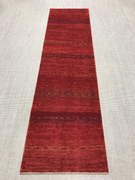 Loribaft Tappeto 80 x 290 Rosso (Iran) Annodato A Mano