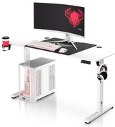 Scrivania Regolabile in Altezza Diablo X-Tensio 1400 Bianco