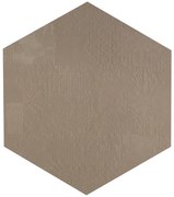 Mutina Dechiner Decor Piastrella Esagonale Rettificato Relief Spazzolato Cm 60x60 In Gres Porcellanato Ecru