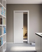 Porta scorrevole Modena bianco matrix L 60 x H 210 cm reversibile