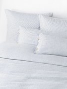 Copripiumino in lino lavato a righe sottili Rinna