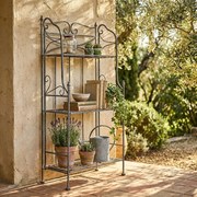 DORIANE - scaffale 3 piani stile provenzale in ferro verniciato