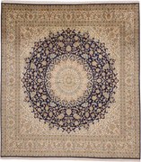 Cashmere Silk Tappeto 270x240 (Indian) Annodato A Mano