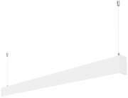 Profilo Lineare Bianco a Sospensione in Alluminio per Striscia LED 1m e 2m Variante Lunghezza 2 Metri